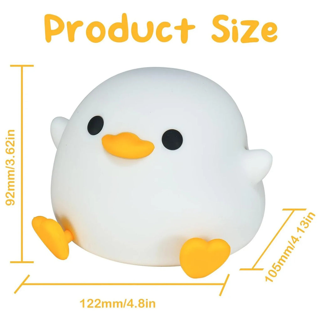 Rechargeable Night Light LED Cartoon Animal Silicone Lamp for Kids Touch Sensor Timer USB Children'S Room Dec